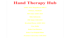 Desktop Screenshot of handtherapyhub.com